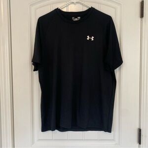 Under Armour Men's Black HeatGear Short Sleeve Shirt Size Large